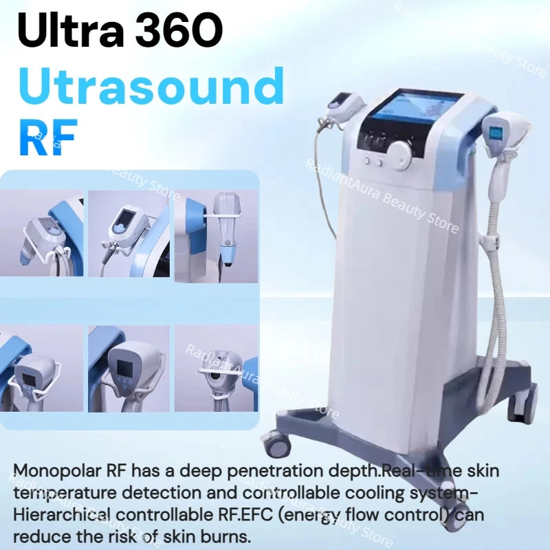 Epilador Ultra 360 para quemar grasa, levantar el rostro, tensar la piel y contornear el cuerpo