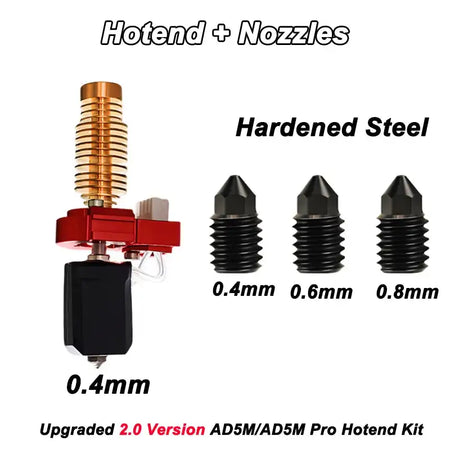 Upgrade Hotend for Flashforge Adventurer 5M Ceramic 280C 0.4-HS-468