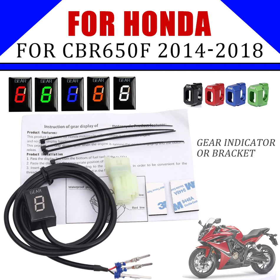 Honda CBR650F Gear Display Meter With LED Waterproof, ECU Speed Indicator For 2014-2018