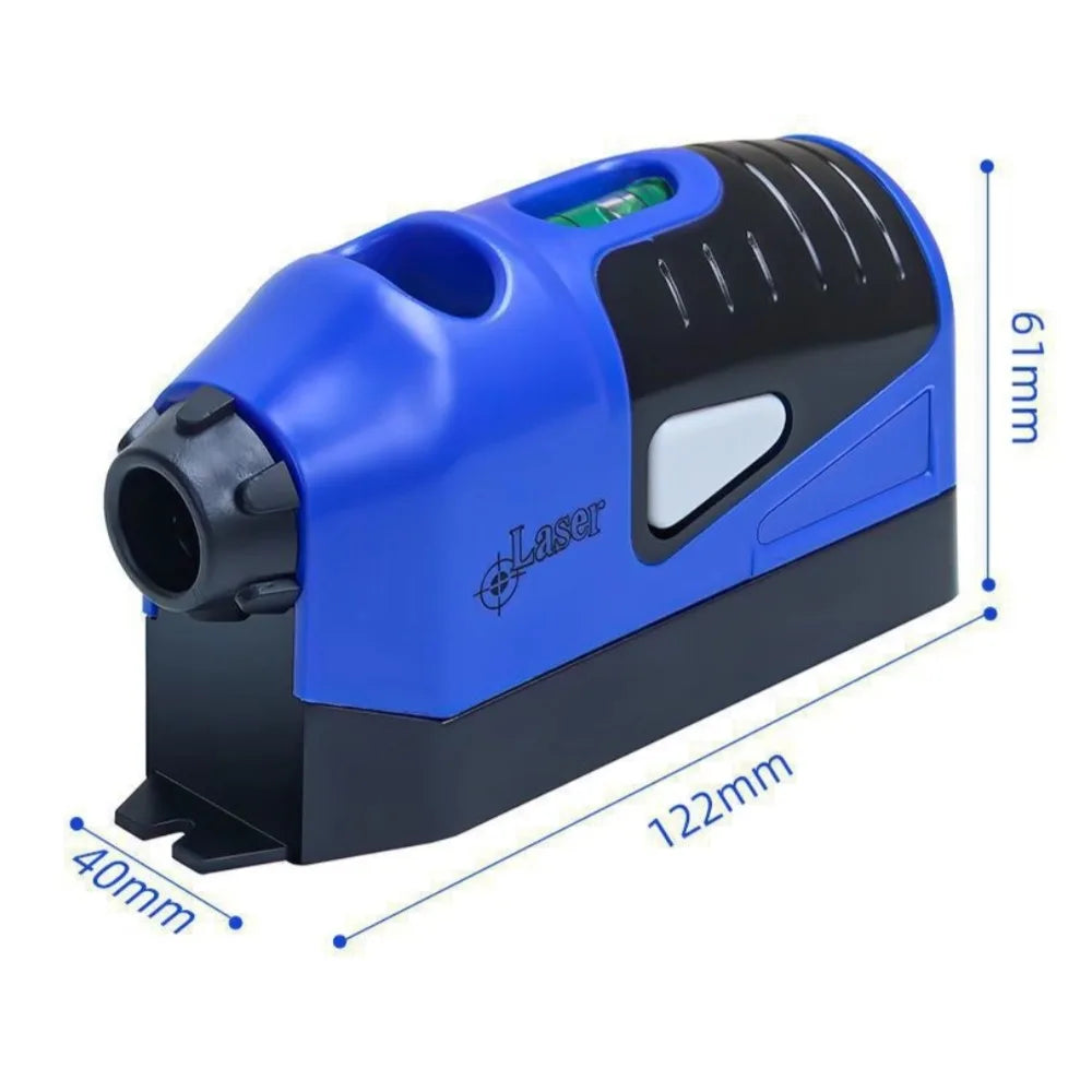 Mini Vertical Spirit Level Tool - Laser Line Gauge Pro Blue