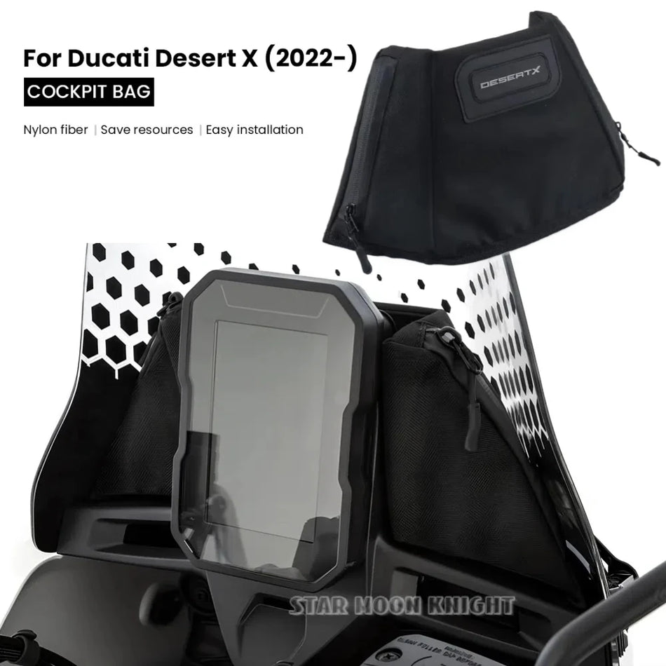 Τσάντα Κονσόλας Ducati Desert X από Νάιλον για Αποθήκευση Αποσκευών για Κινητό, Εύκολη Πρόσβαση, DesertX 2022-2023