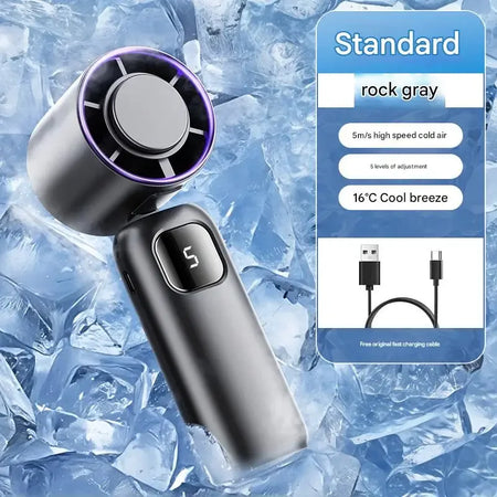 Xiaomi 2025 Rechargeable Portable Turbo Fan - Dual-Purpose Air Conditioner Black