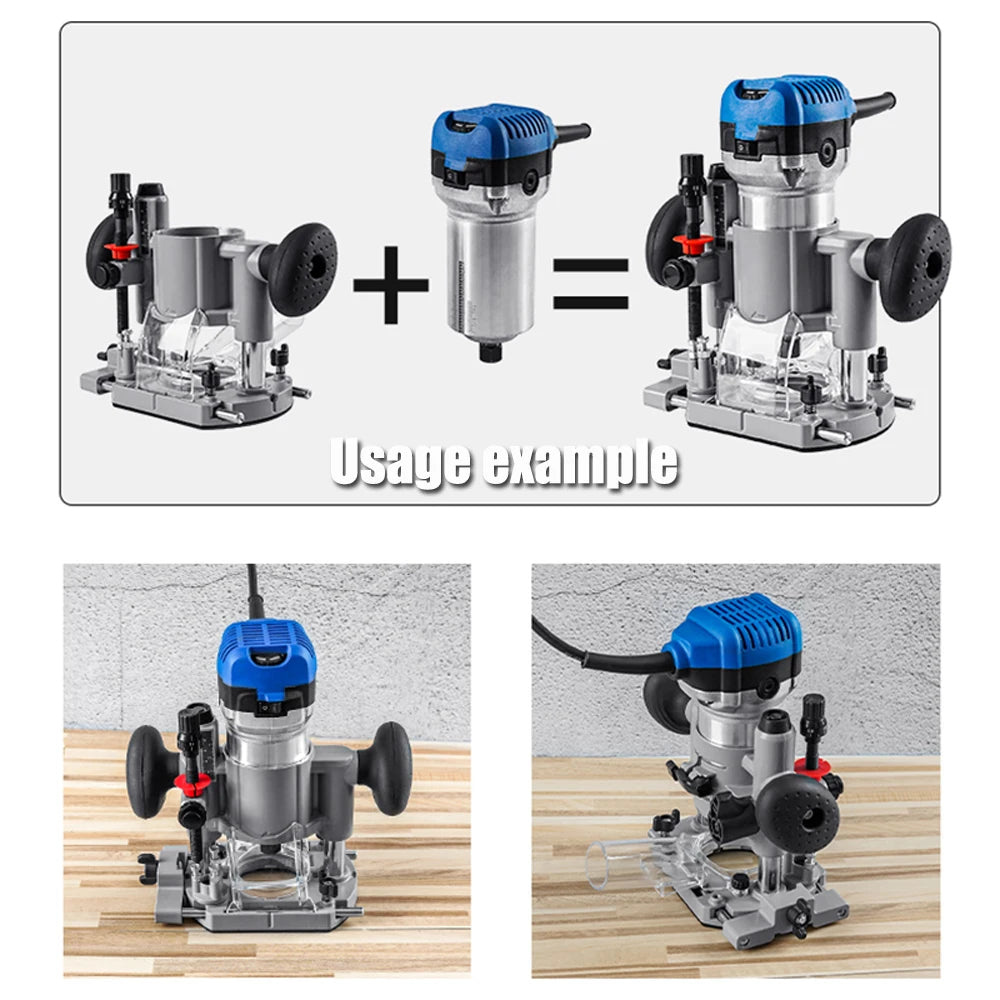 Trimming Router Base Compact Plunge Router Base Trimming Grooves Opening Carving Rack ...