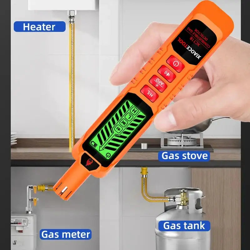XC11AB Combustible Gas Leak Detector Mini Handheld With LCD