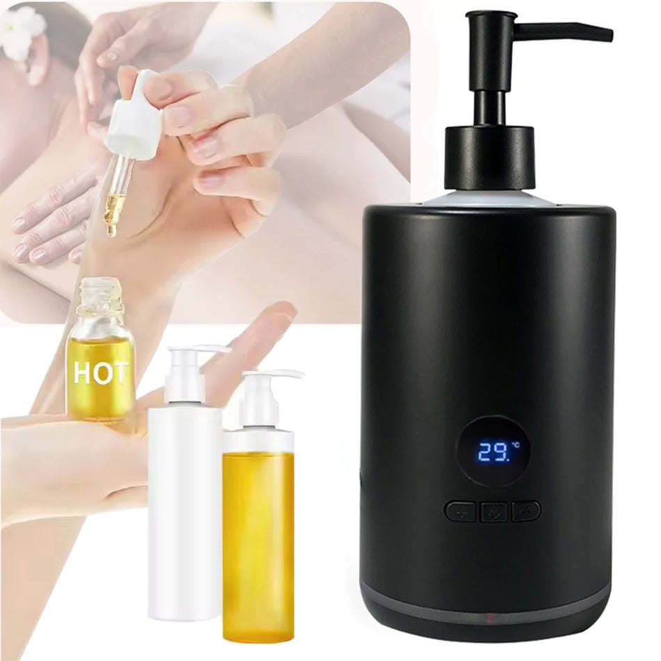 Massage Oil Warmer Lotion Heater &ndash; LED Display Timer