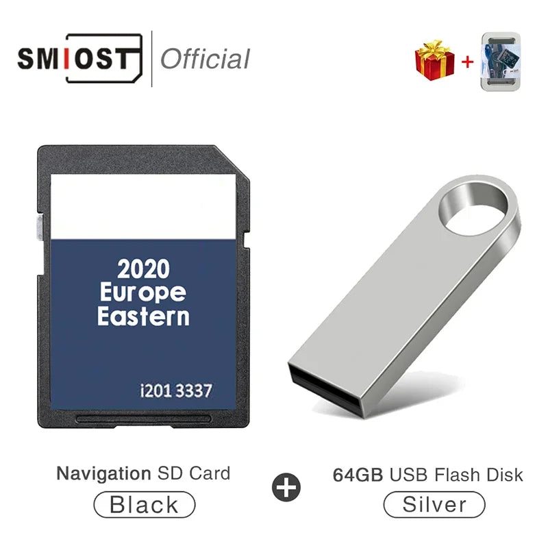 SMIOST Navigation SD Card 8GB RNS310 &ndash; Fast Map Load