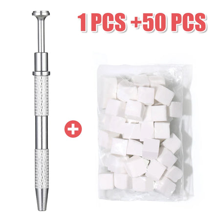 YIKOOLIN 50/200PCS Gradient Nail Sponge Set &ndash; Mini Sponges White Set