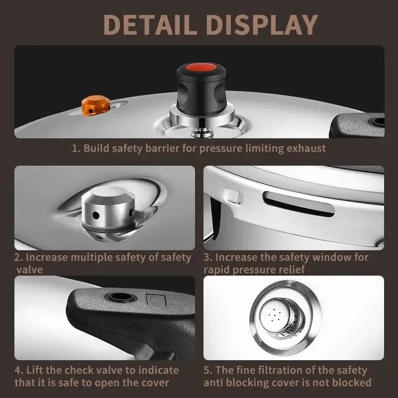 Balashov 4L 220V Gas Pressure Cooker 80KPa Safety
