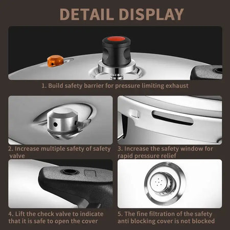 Balashov 4L 220V Gas Pressure Cooker 80KPa Safety