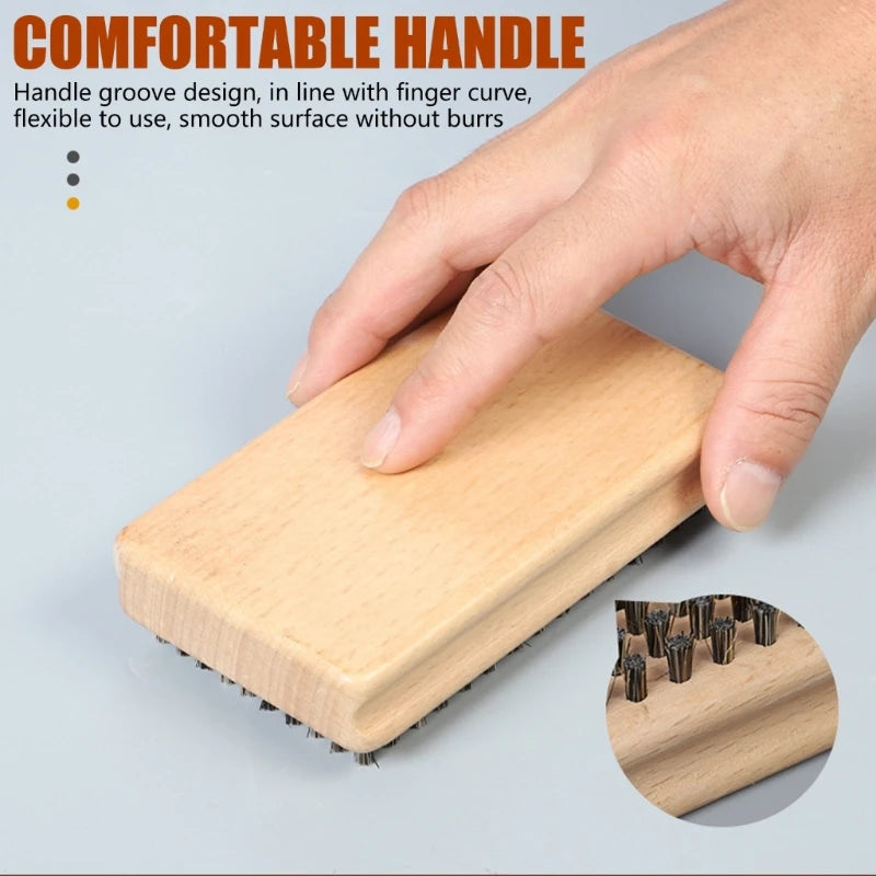 Brass Nylon Horsehair Ski Waxing Brush Handle &ndash; Easy to Use