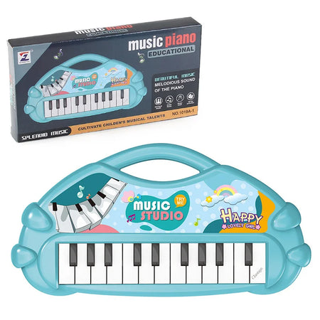 13-Key Children's Electronic Keyboard Toy - Educational Music Instrument for Early Development Gifts Blue A