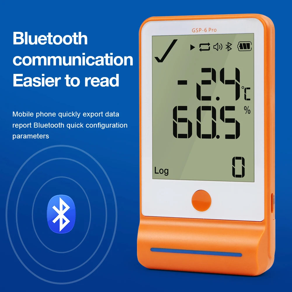 GSP-6Pro USB Data Logger &ndash; Bluetooth Temp Humidity Recorder