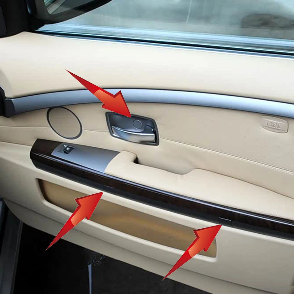Door Panel Cover Plug For BMW 7 Series E65 E66 745i 02-08 Grey Auto