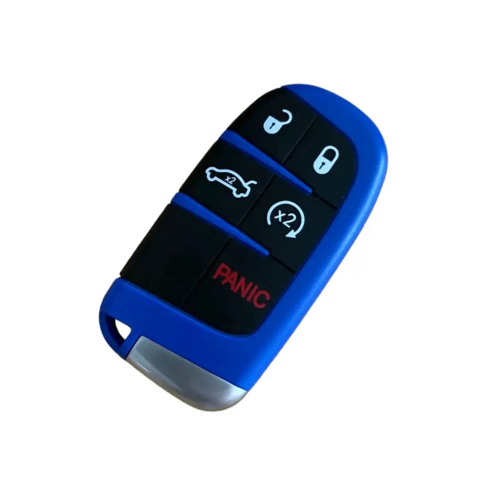 1pcs Blue 5Buttons Car Smart Card Key Shell Casing for SRT VIPER Trackhawk Demon 170 392 Hellcat Scat Pack with Uncut BladeKey by InterCyprus Trading Ltd