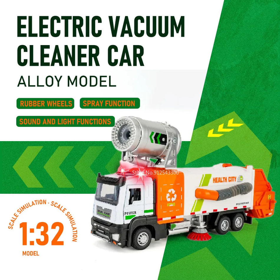 1:32 Schaal Brandweerwagen Diecast Speelgoed Met Lichten En Geluid, Trek Terug Legermodel