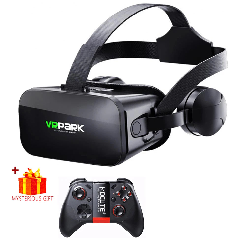 AyeBeau VRpark 3D Virtual Reality Headset for Smartphones Headphone Remote B / CHINA