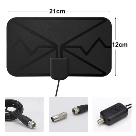 Miles AAR5 Smart TV Antenna &ndash; Amplified 4K DVB-T2 Reception