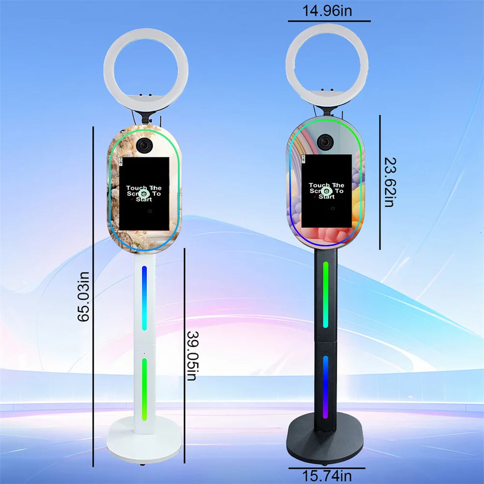 15.6 Inch Touch Screen Magic Mirror Photo Booth RGB Lights