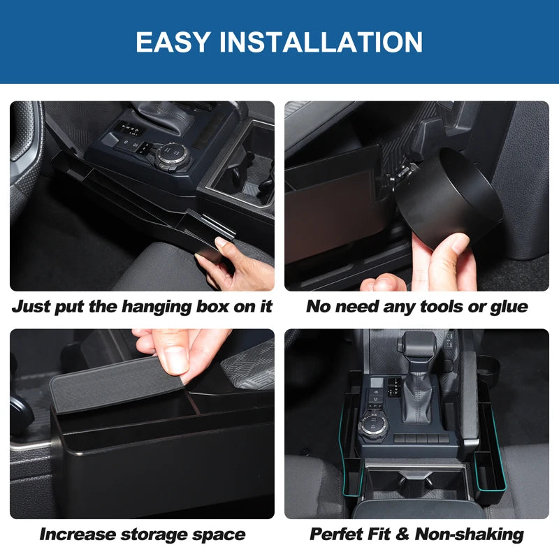 Κεντρικό Κουτί Οδοντοτροχών Μαύρο ABS Ποτήρι Νερού για Toyota Tacoma 2024