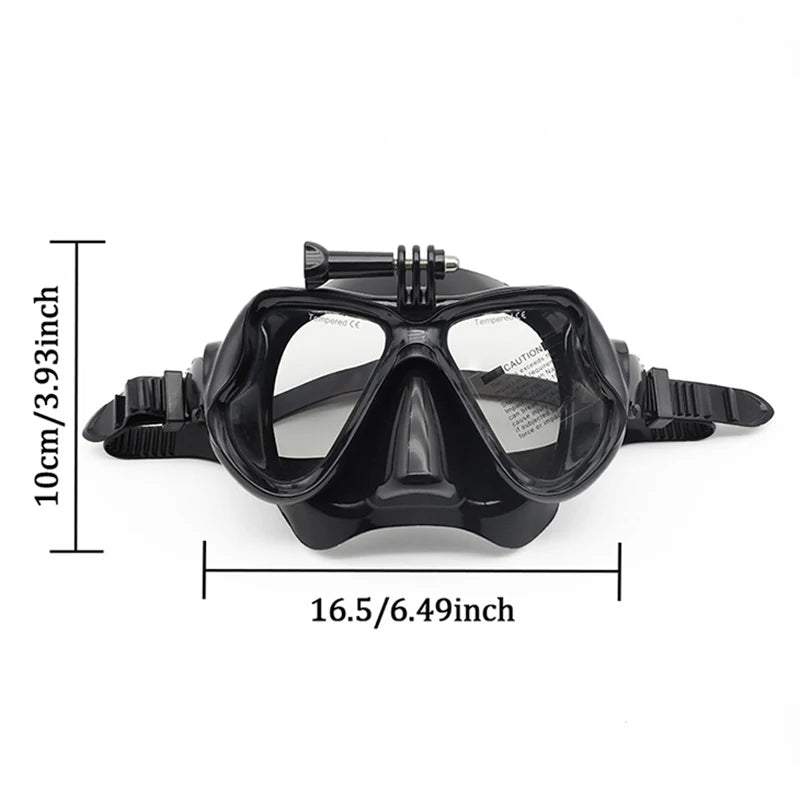 Professional Scuba Mask and Snorkel &ndash; Anti-Fog and UV Protection Size Detail