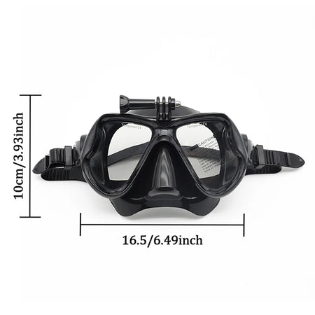 Professional Scuba Mask and Snorkel &ndash; Anti-Fog and UV Protection Size Detail