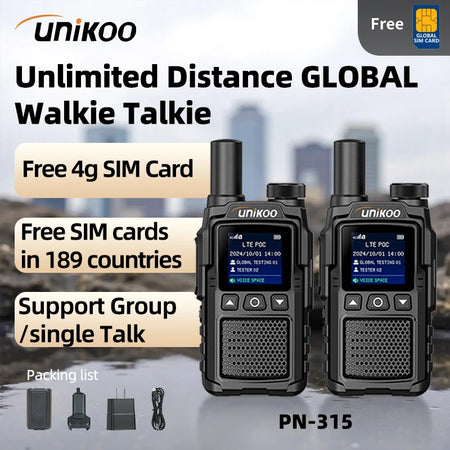 Unikoo PN325 Walkie Talkie &ndash; Unlimited Distance Global Communication