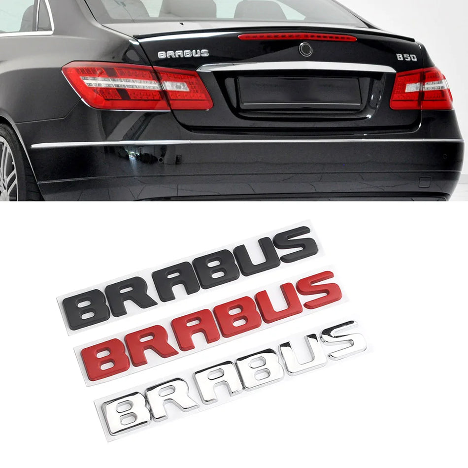 20X3CM 3D písmenkový medailón pre BRABUS Mercedes-Benz A-Class B-Class CLA-Class GLA-Class GL-Class
