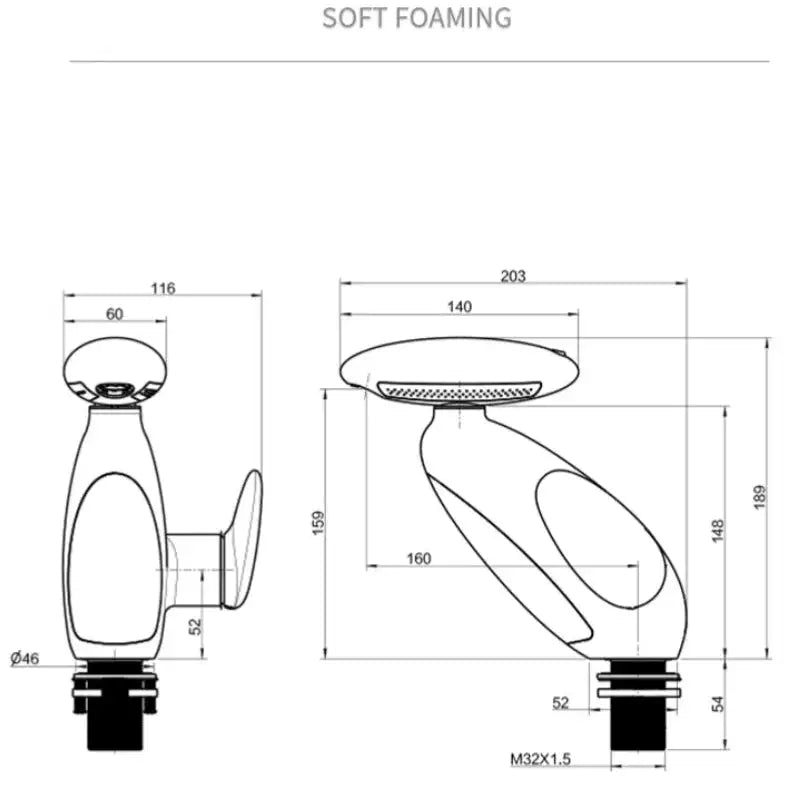 Large LED Basin Faucet Temperature Sensitive &ndash; 4 Modes
