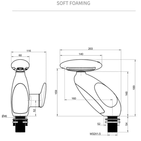 Large LED Basin Faucet Temperature Sensitive &ndash; 4 Modes