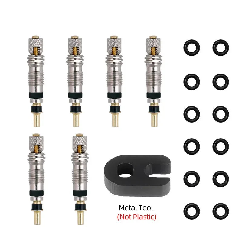 Deemount Presta Valve Core Remover &ndash; Durable Brass Construction Presta Core 6PC 1V / CHINA