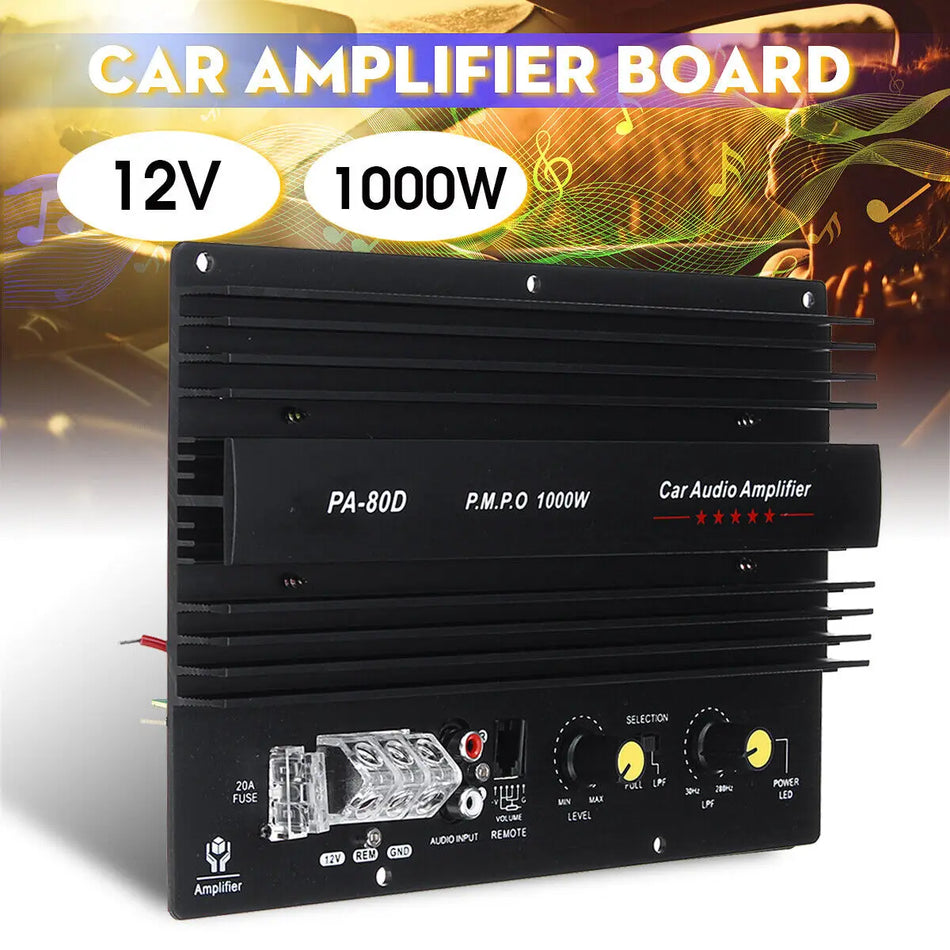 Усилитель звука ZUIDID PA80D для автомобиля 1000W моно мощный бас