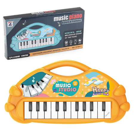 13-Key Children's Electronic Keyboard Toy - Educational Music Instrument for Early Development Gifts Orange A