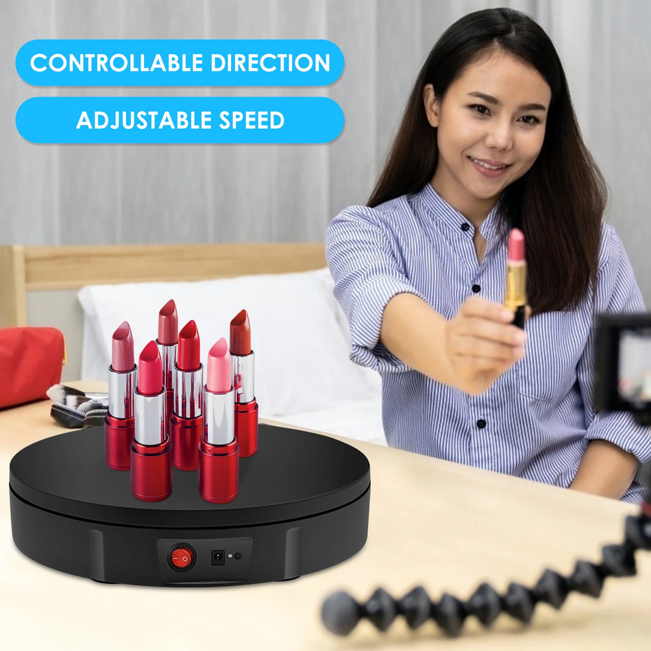 30 Cm Vridplatta Utställningsställ 100 Kg Med 5 Färgbakgrunder