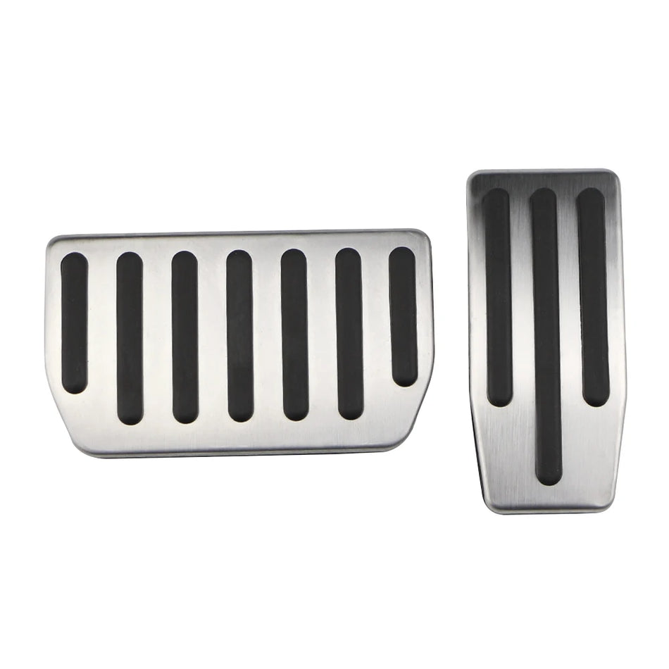 Tesla Model S X Paslanmaz Çelik Pedal Pedleri ve Kauçuk TPE Ayak Dayanağı