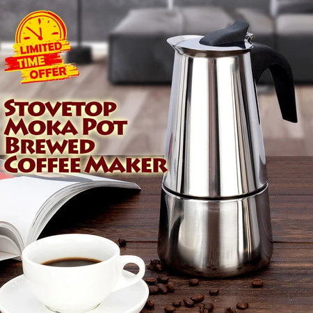 Stainless Steel Moka Pot Coffee Maker