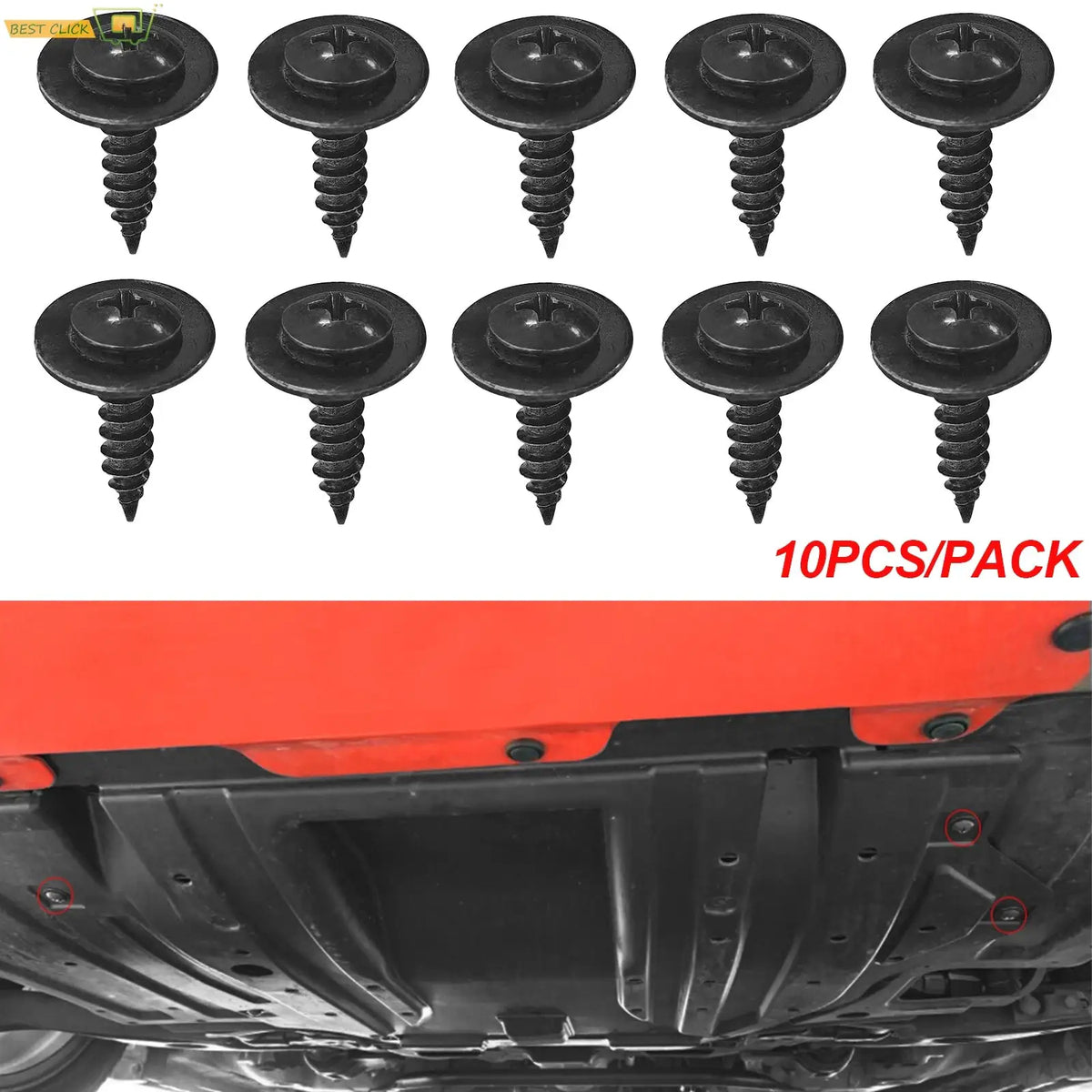 10Pcs Wheel Arch Lining Splash Guard Mudguard Fender Liner Self Tapping Screws For Honda 1999-2019 90114-SE0-000 by InterCyprus Trading Ltd