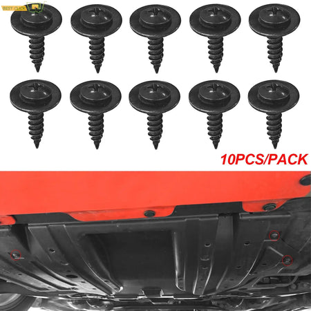 10Pcs Wheel Arch Lining Splash Guard Mudguard Fender Liner Self Tapping Screws For Honda 1999-2019 90114-SE0-000 by InterCyprus Trading Ltd