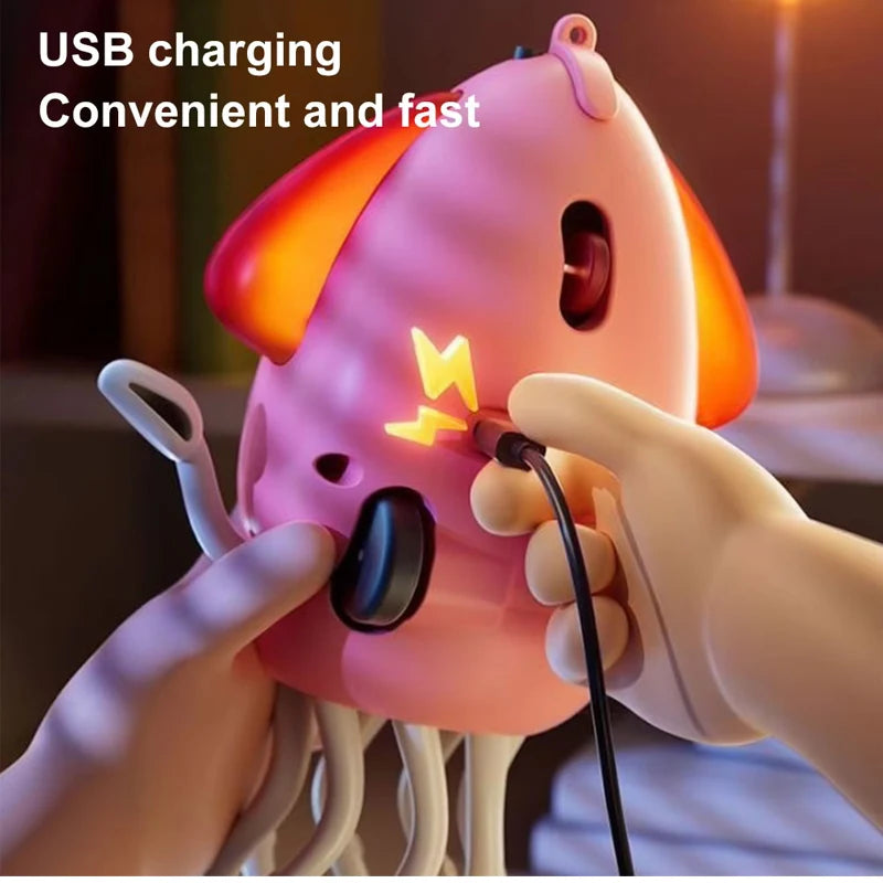 Rechargeable Dancing Octopus Toy for Kids with LED Lights, Music, and Obstacle Avoidance Sensor