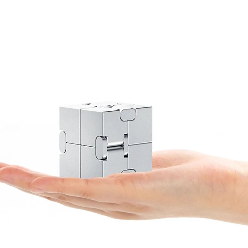 Infinity Cube Educational Stress Relief Toy Portable Metal