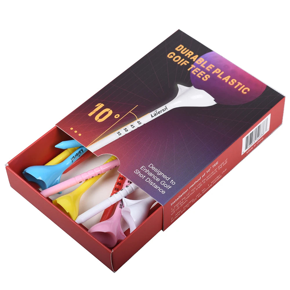 Kaiersn Golf Tees 10Pcs &ndash; Enhanced Shot Distance Design