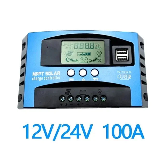 Protable Solar Charge Controller MPPT &ndash; Dual USB LCD Display 100A