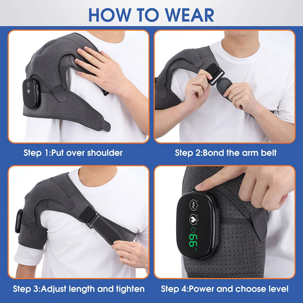 2 In 1 Shoulder Massager &ndash; Heating For Pain Relief Aid