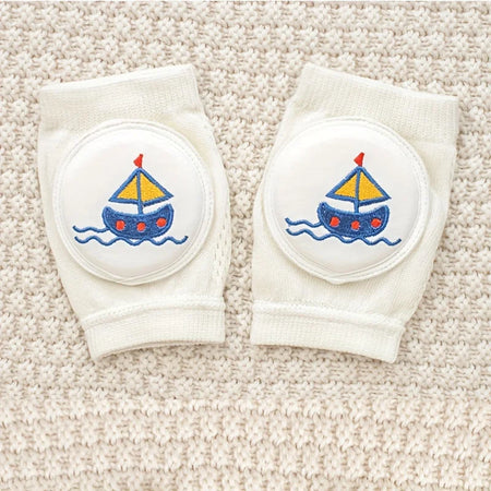 Baby Knee Pads &ndash; Ultra Lightweight Crawling Protection Sailboat / 0-4Y