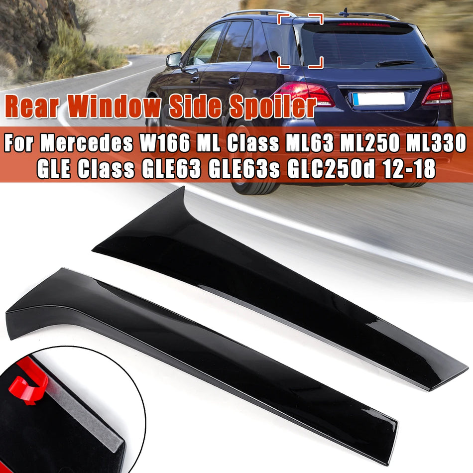 ABS Rear Window Deflector For Mercedes-Benz ML GLE W166 2012-2018