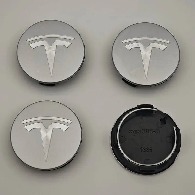 4 pcs/set suitable for Tesla Model 3 Y S X wheel center cap badge, modified wheel hub cap ABS 56mm Tesla original car wheel cent by InterCyprus Trading Ltd