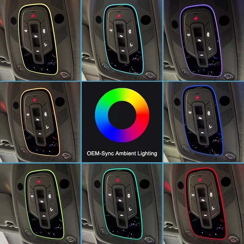 Audi A4/A5/Q5 32 Renkli RGB Ortam Aydınlatmalı LED Okuma Lambası