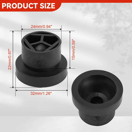 Front Engine Cover Grommet Mounting Rubber Buffer Stopper Pad For Jeep 2014 - 2021 Dodge Chrysler Ram Alfa Romeo 068238086AA 4X by InterCyprus Trading Ltd