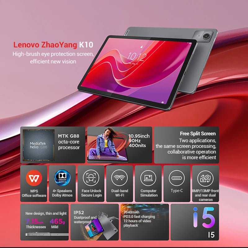 Lenovo Tab K10 M11 - 11 Inch 90Hz Display Android 13