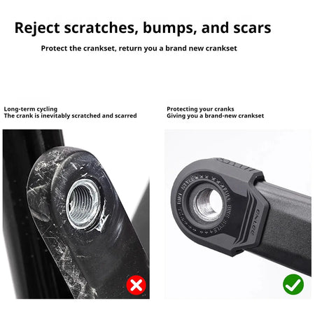 Bicycle Crank Protector Mountain Bike And Road Bike Chainring Crank Protector TPU Universal Crank Protector by InterCyprus Trading Ltd