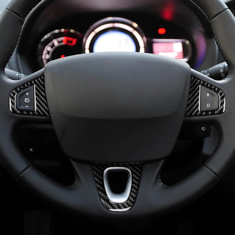 Rivestimento del volante in vero carbonio per Renault Fluence Megane 3 RS Scenic